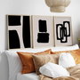Wallity Huhu236 Cuadro Decorativo enmarcado en MDF - 50 x 35 cm (3 Piezas)